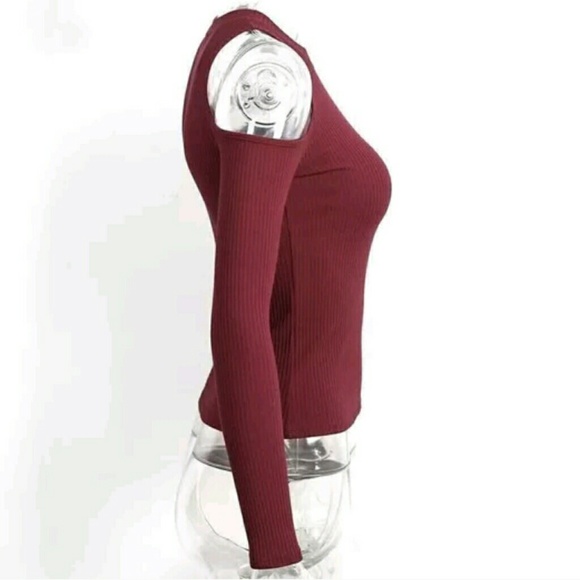 Sexy women off shoulder long sleeve sweater - Picture 4 of 8